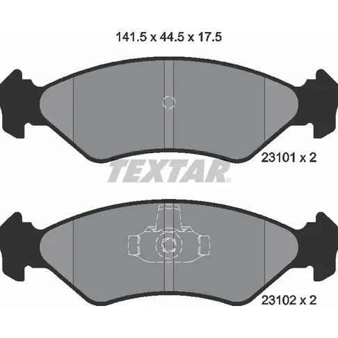 Колодки тормозные передние FORD FORD AUSTRALIA MAZDA TEXTAR 2310101