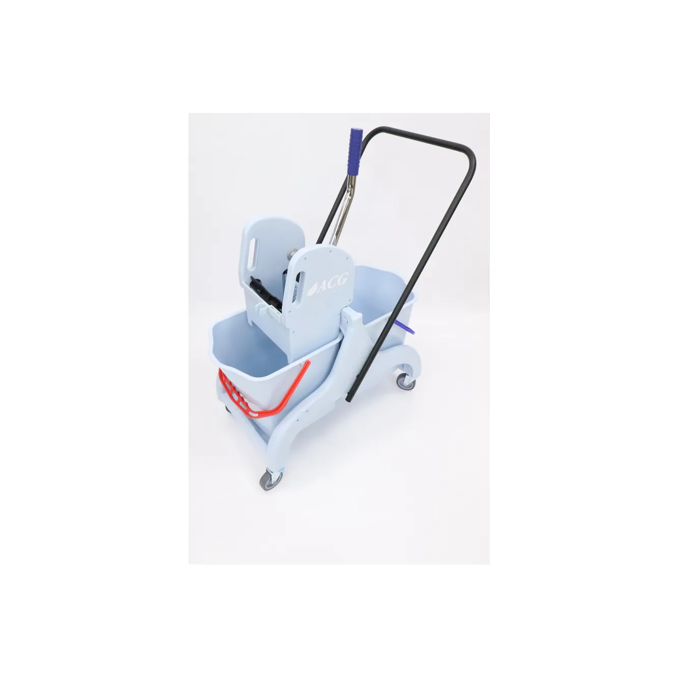 Тележка 2х25 л с отжимом, база пластик серая комплект (2 шт/кор) ACG 1029081