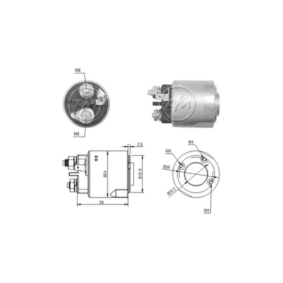 Реле втягивающее Nissan/Renault 02- ERA ZM4495