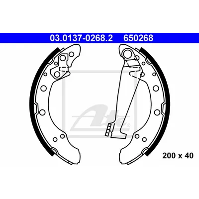 Колодки тормозные барабанные ATE 03.0137-0268.2