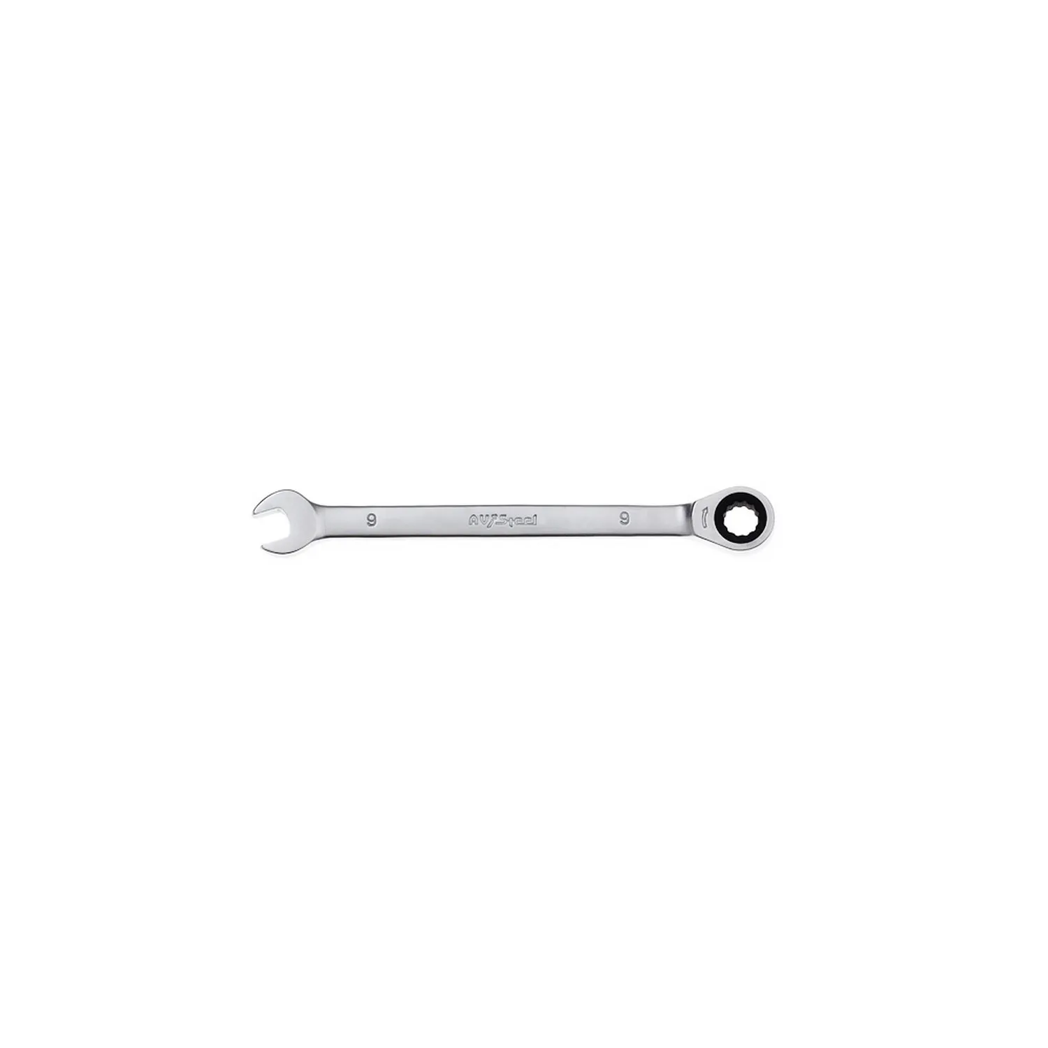 Ключ комбинированный, трещоточный, 9 мм AVSTEEL AV-315009