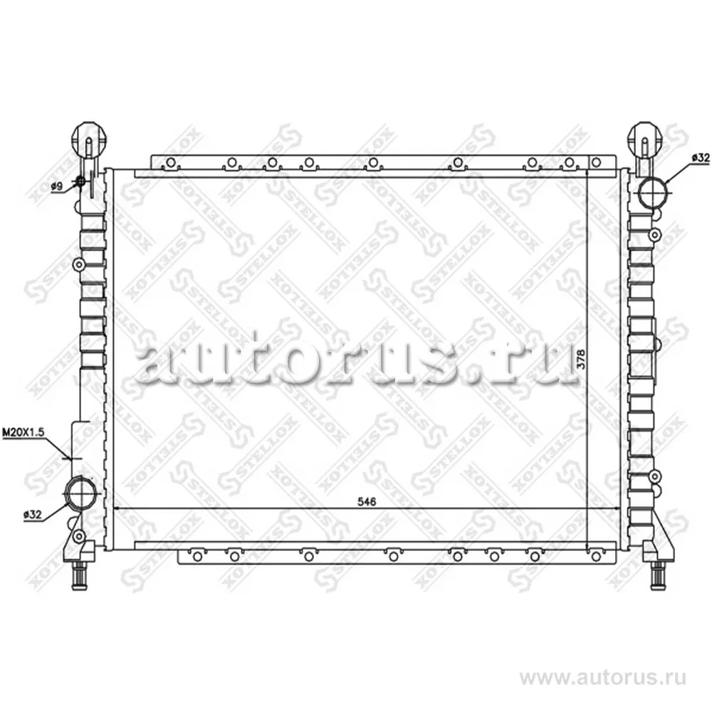 Радиатор Alfa Romeo 145 /146 94-99 STELLOX 1025485_SX