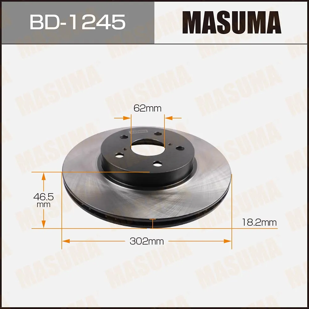 Диск тормозной передний для TOYOTA RAV4 MASUMA BD-1245