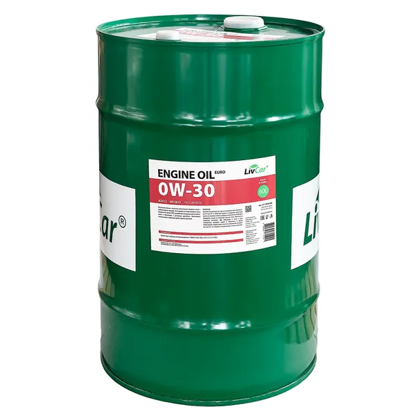 Масло моторное 0W-30 LivCar Engine Oil EURO 0W-30 ACEA C2 API SN/CF (60л) LIVCAR LC7110030-060