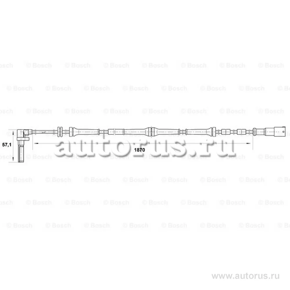 Датчик ABS Alfa Romeo 156 1.6 3.2iJTD 97 06 BOSCH 0 265 007 046