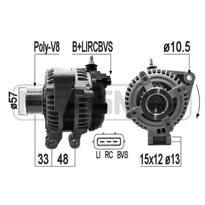 Генератор RANGE ROVER III 3.6D 06-12 ERA 209407