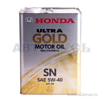 Масло моторное HONDA Ultra Gold 5W-40 синтетическое 4 л 08220-99974