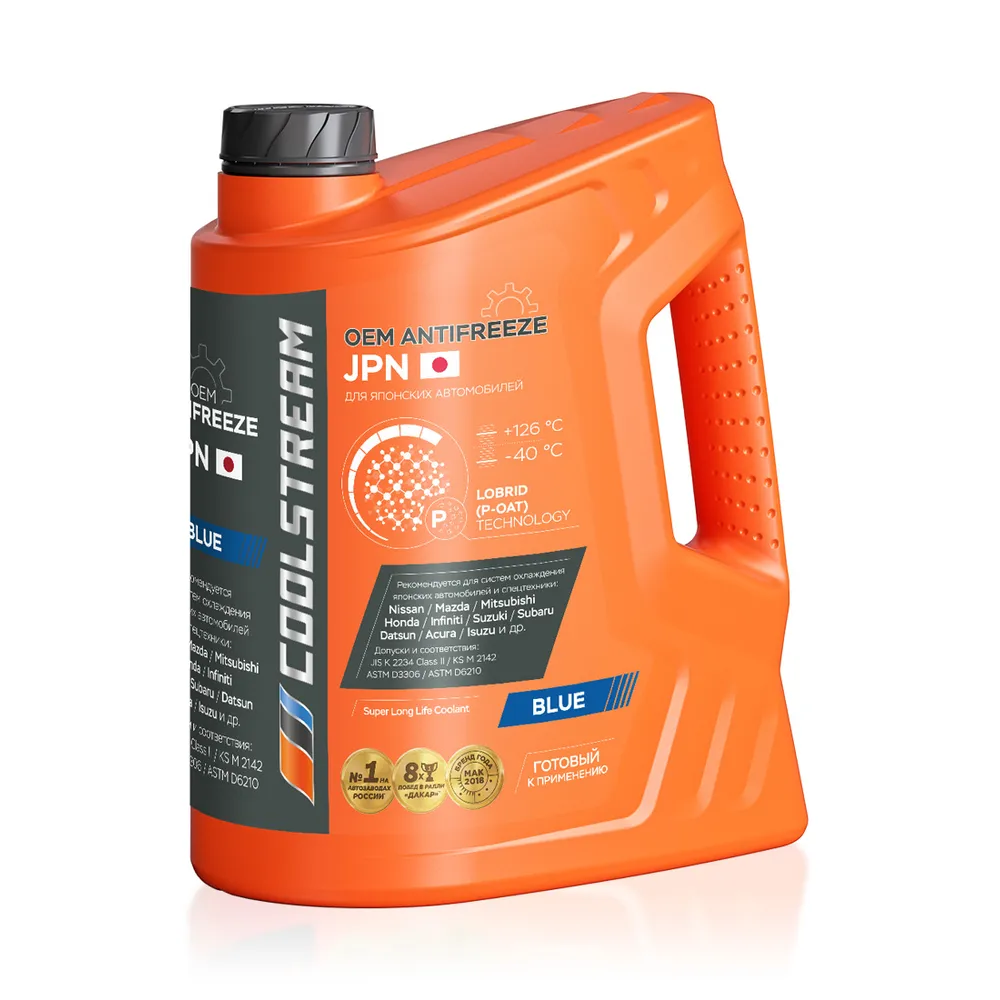 Антифриз CoolStream ANTIFREEZE JPN G11 готовый -40 синий 5 л CS-011002