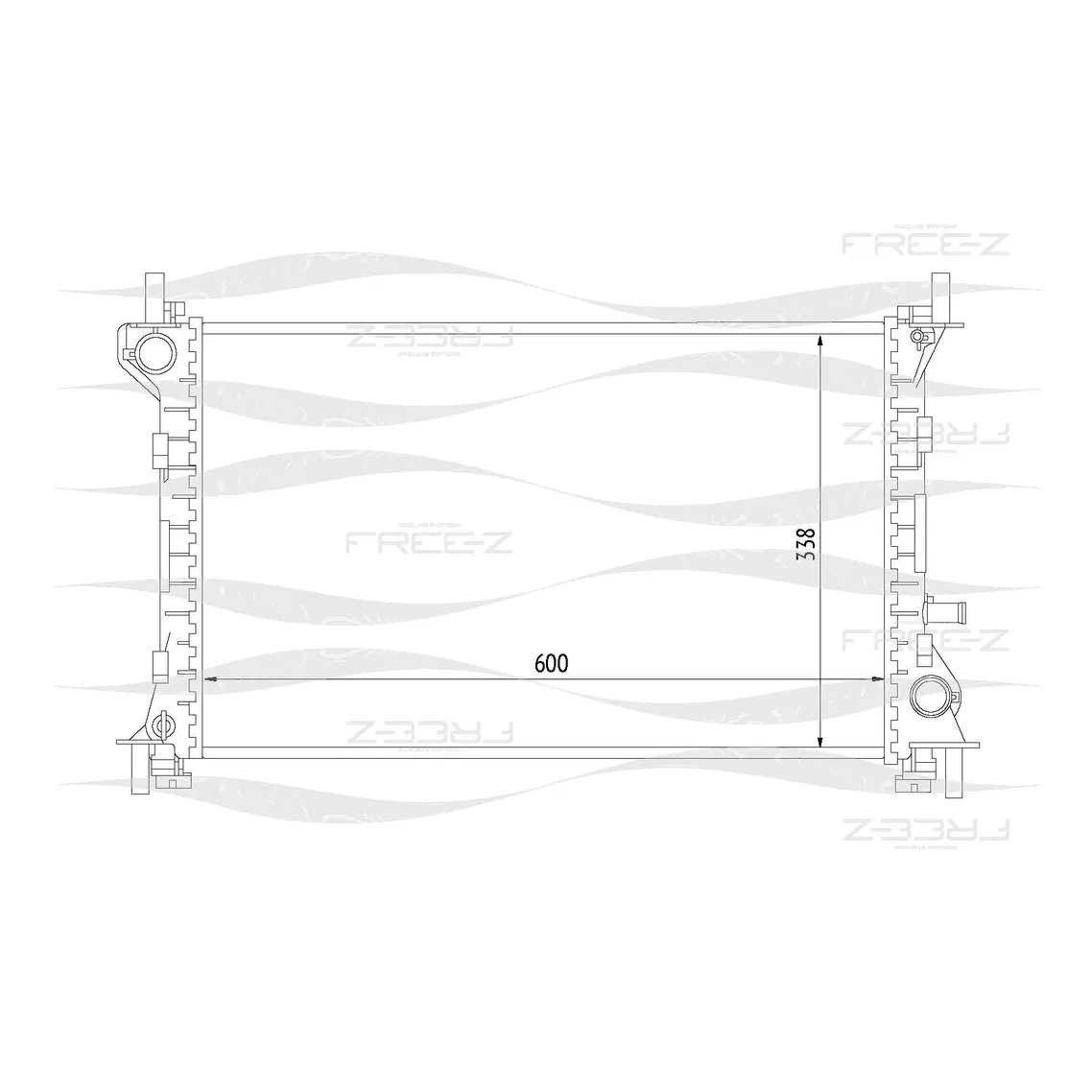 Радиатор охлаждения FORD Focus 98-> FREE-Z KK0149