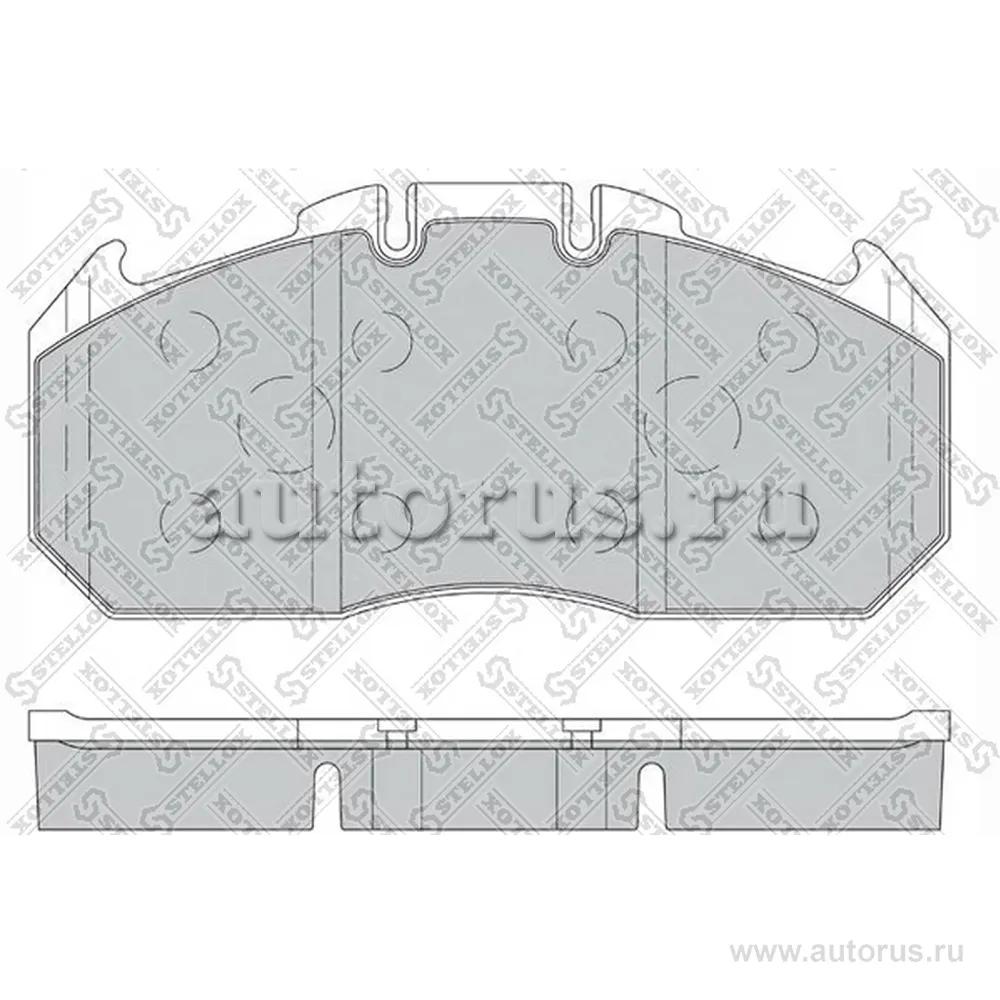 Колодки дисковые с р/к 29131 249.6x118.2x30.2 с увелич.ресурсом Om STELLOX 85-01425-SX