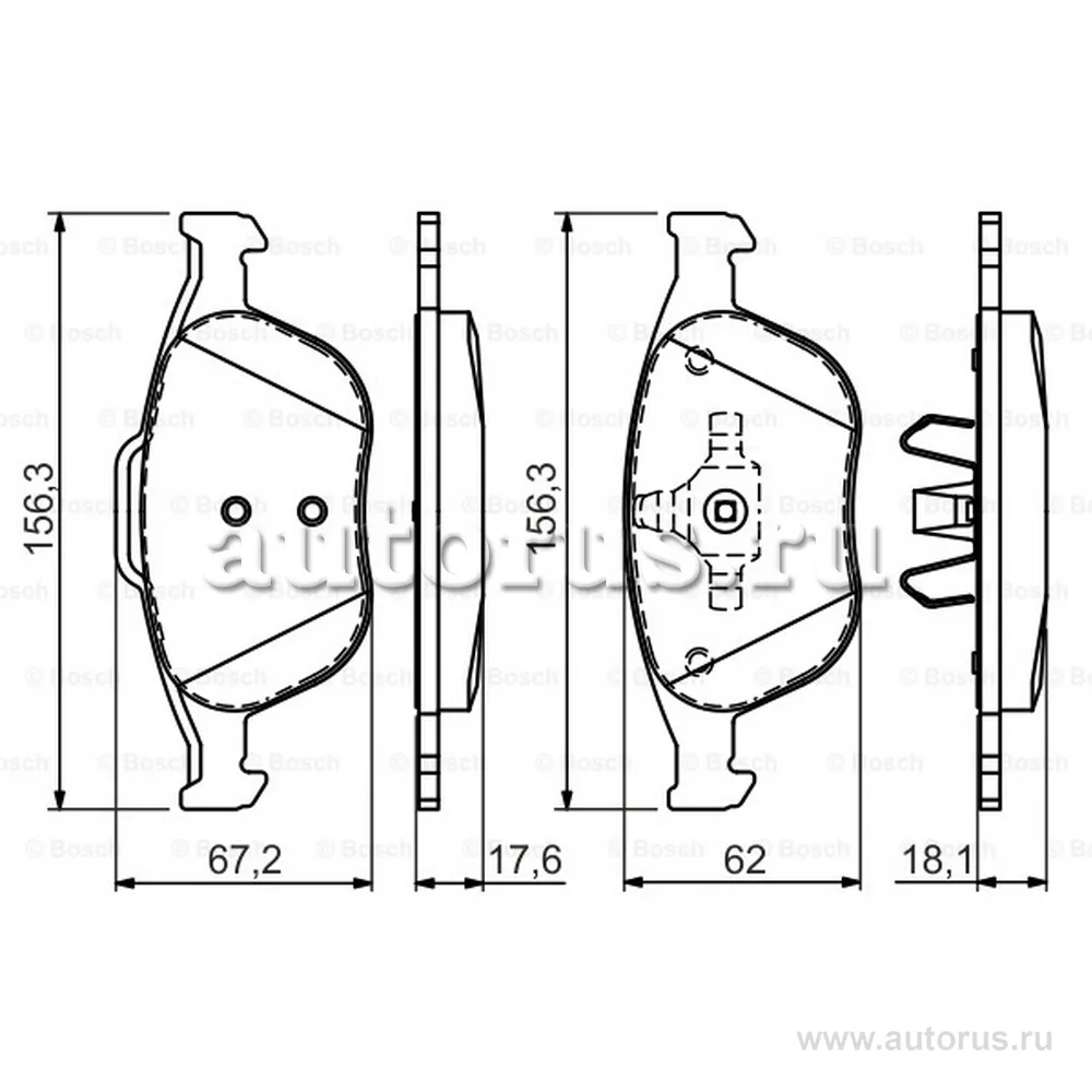 Колодки тормозные FORD TRANSITTOURNEO CONNECT 02- передние