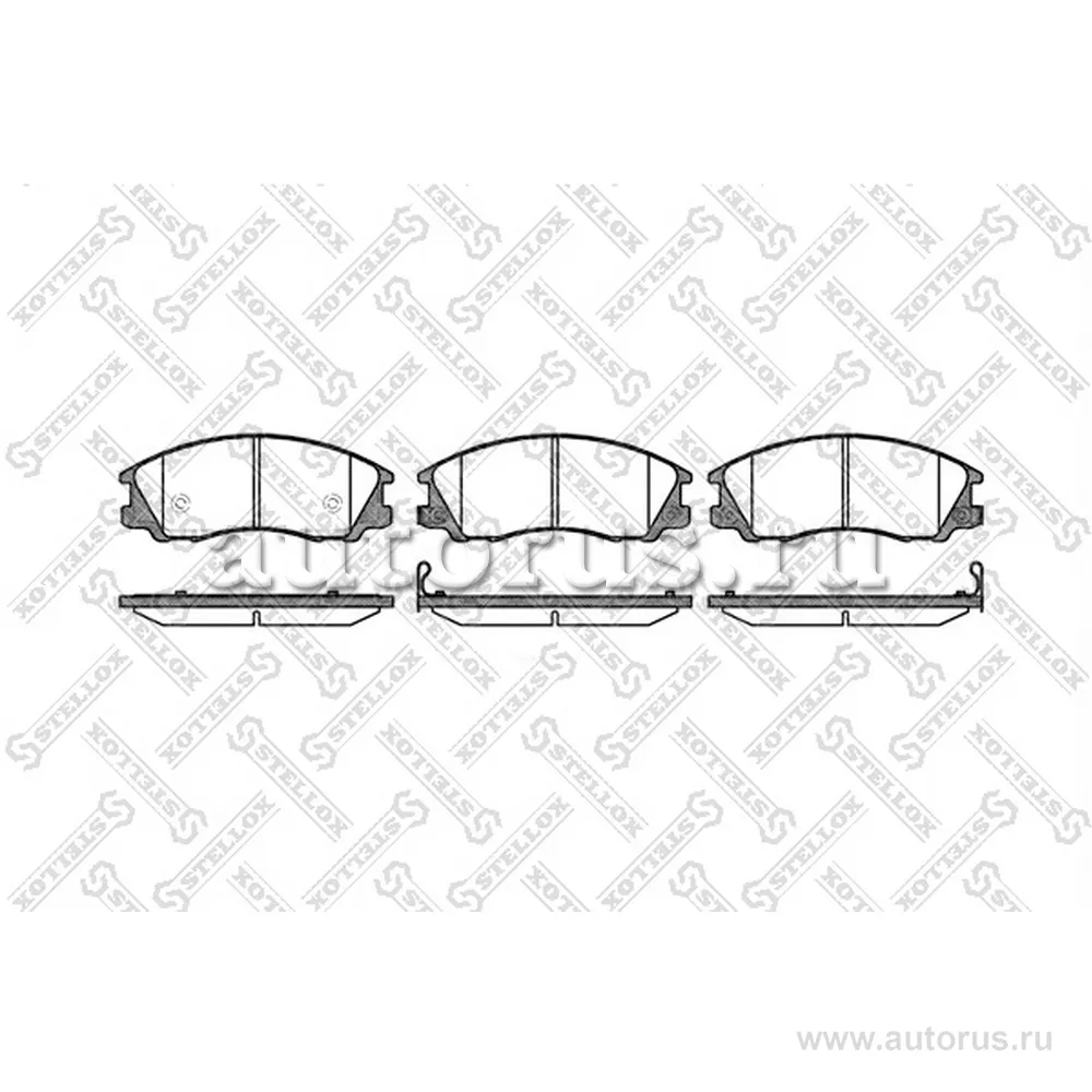 Колодки дисковые п. Hyundai Terracan 2.5TD/2.9CR STELLOX 782 032-SX