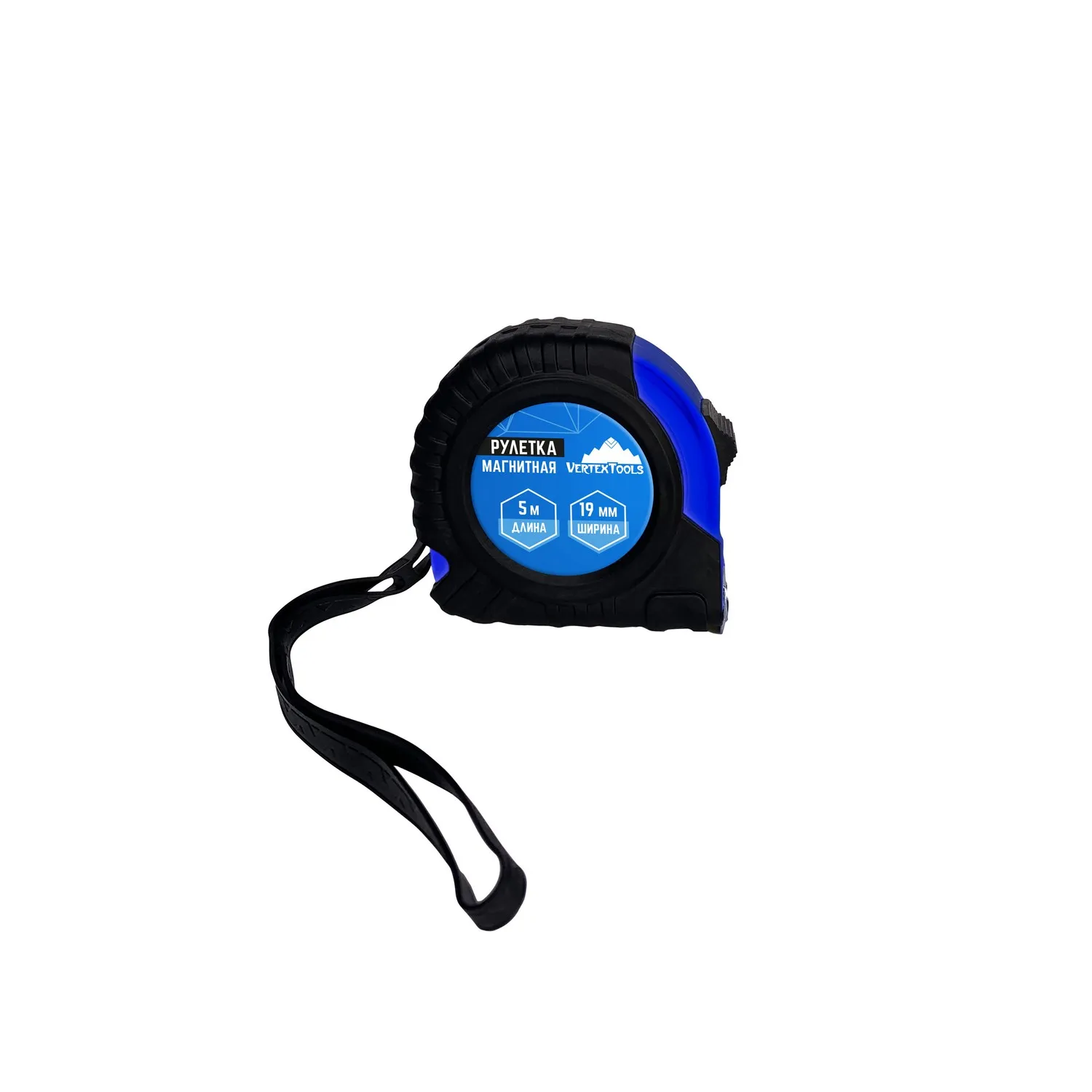 Рулетка магнитная 5 м x 19 мм VertexTools 3120-05-19