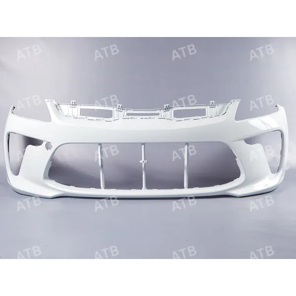 Бампер Kia Rio 4 2017-2020 передний Белый (Cristal white) PGU ATB 1AKR4011FPGU