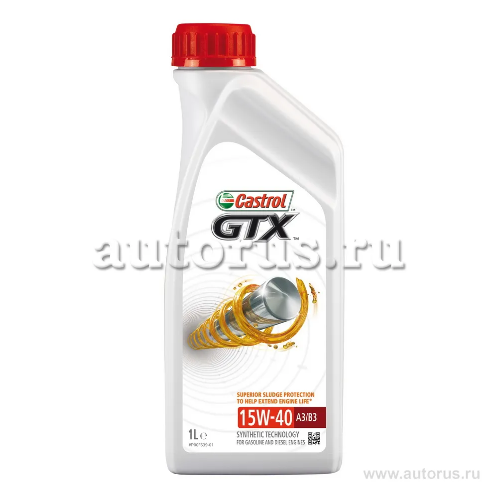 Масло моторное CASTROL GTX 15W-40 минеральное 1 л 156A3C