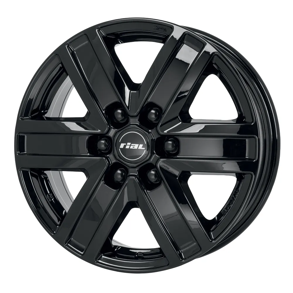 Диск литой R17 7J 6x130/84.1 ET57 Rial Transporter 6 Diamond Black TP70757M92-6