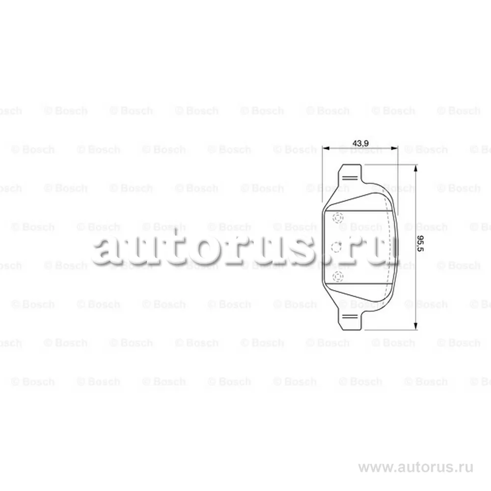 Колодки тормозные задние BOSCH 0 986 424 756