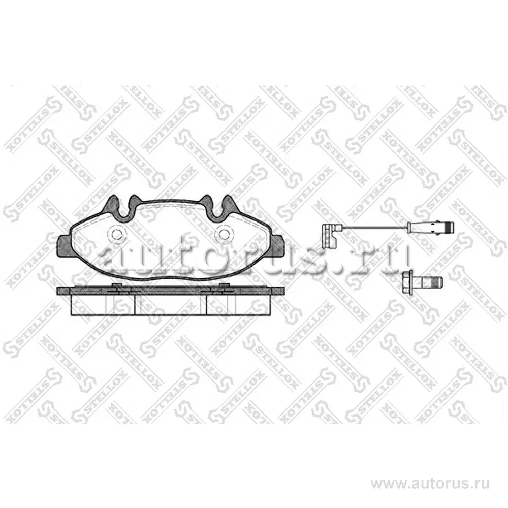 Колодки дисковые п. MB Viano W639 3.2/2.2CDi 03> STELLOX 1120 002-SX