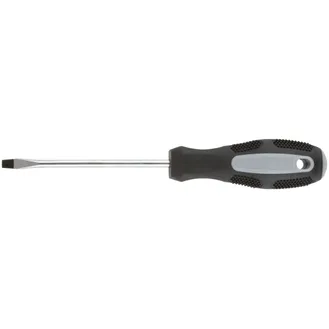 Отвертка Мастер, CrV сталь, прорезиненная ручка 5х100 мм SL KУРС 53784