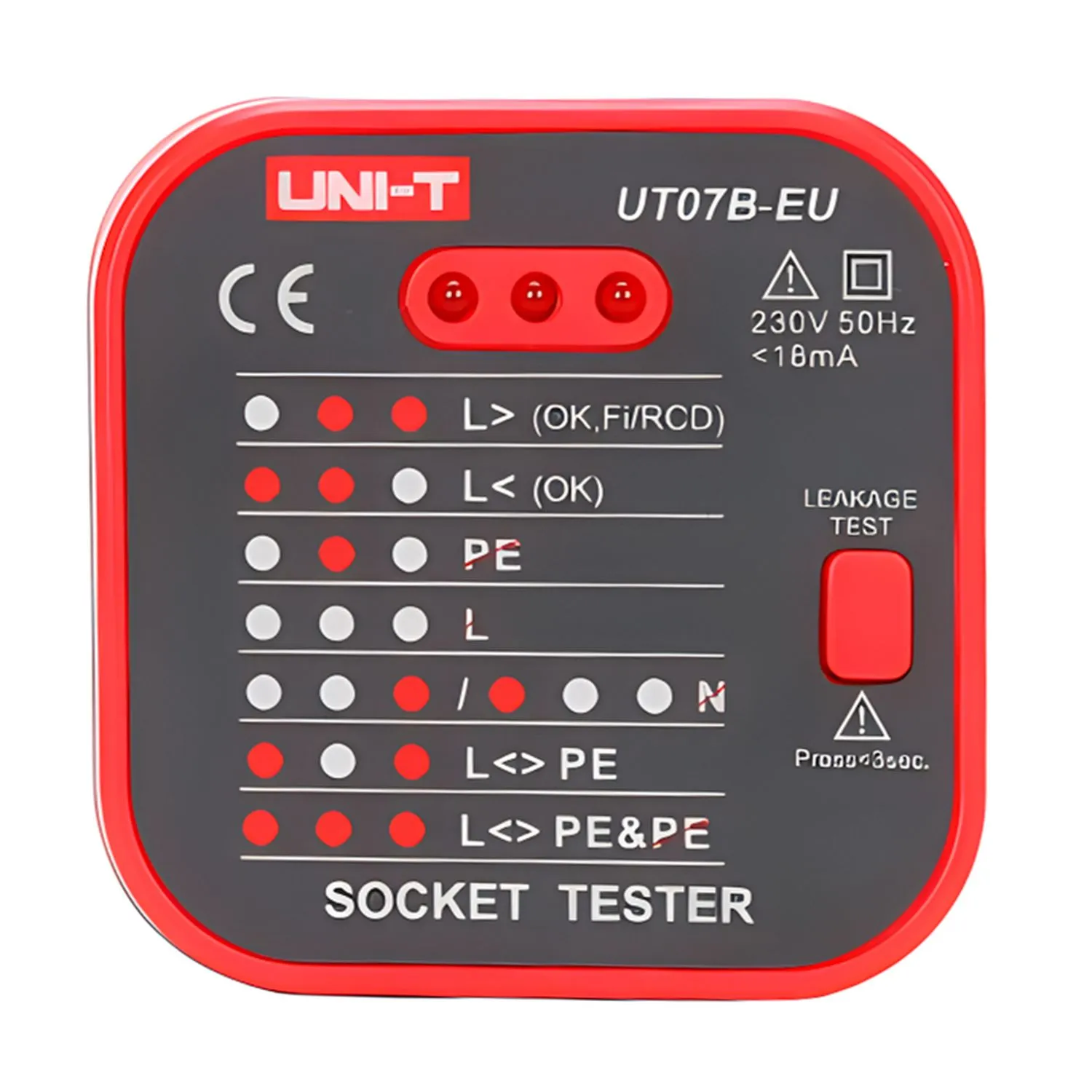 Тестер розеток UT07B-EU UNI-T 13-1121