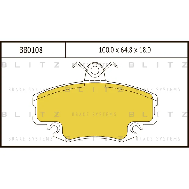 Колодки тормозные дисковые передние RENAULT Logan/Thalia 01-> BLITZ BB0108