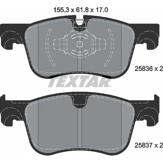 Колодки тормозные дисковые CITROEN C4 Grand Picasso II 13-, C4 Picasso II 13-