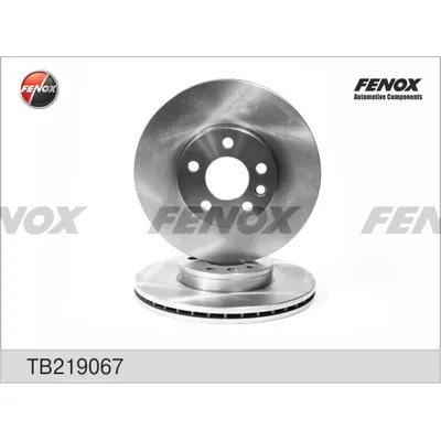 Диск тормозной передний FORD GALAXY 95-06, SEAT ALHAMBRA 96-10, VW SHARAN FENOX TB219067