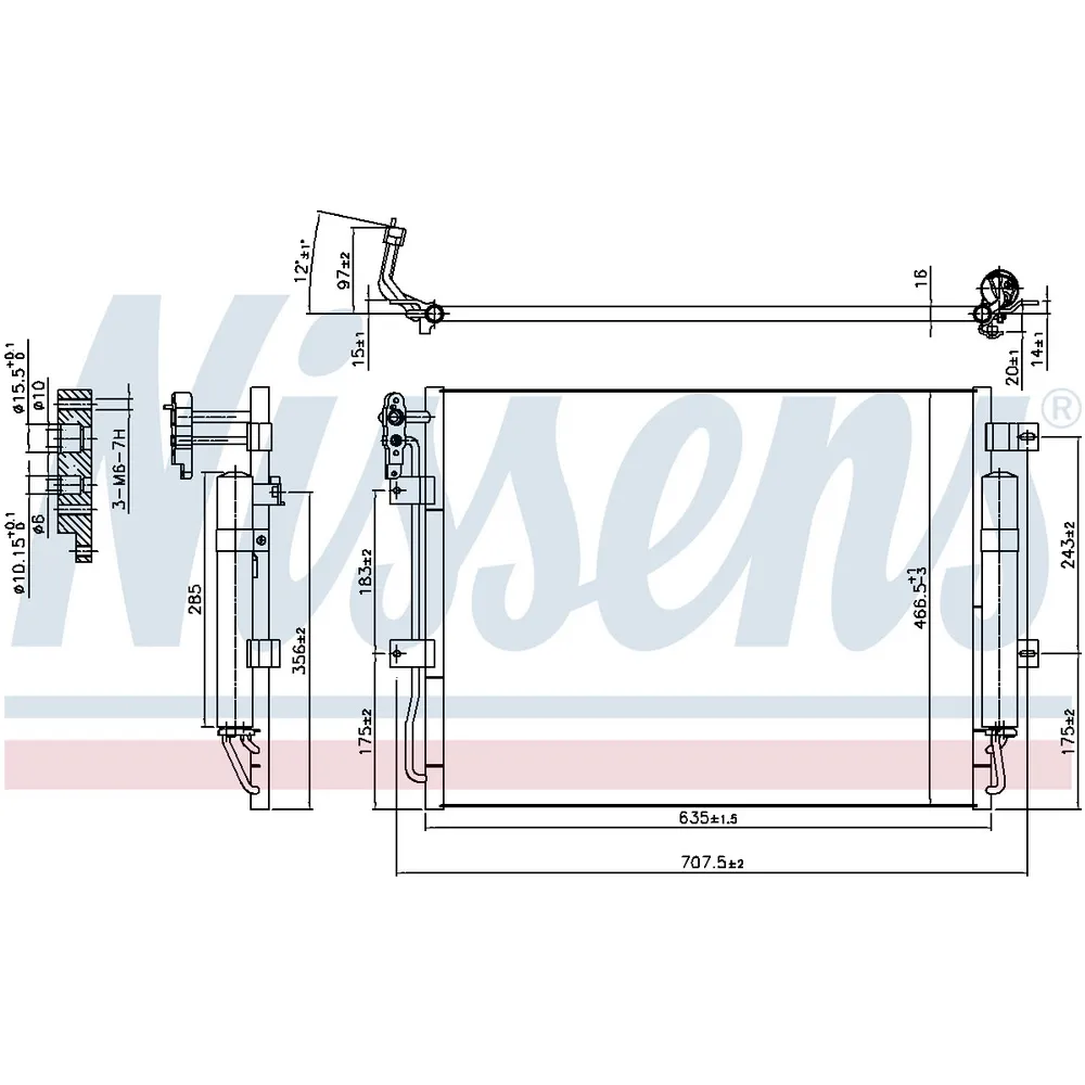 Радиатор кондиционера NISSENS 940406