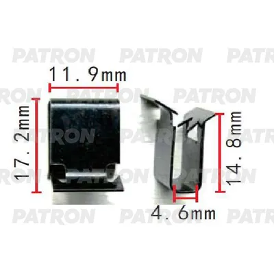 Зажим металлический Audi,Seat,Skoda,Volkswagen применяемость: кузов - PATRON P371539