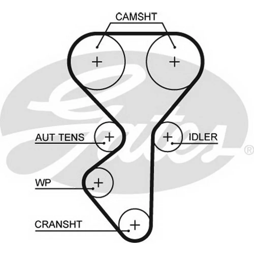 Ремень ГРМ ВАЗ 2170 GATES 5631XS