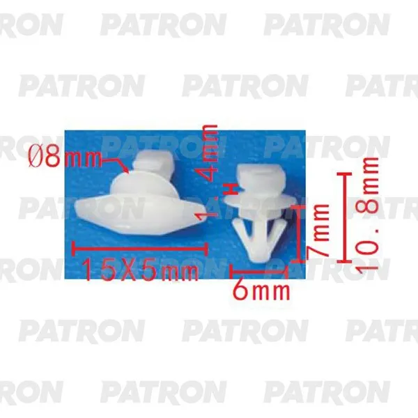 Клипса пластмассовая GM Применяемость: Клипса уплотнитель двери PATRON P372139