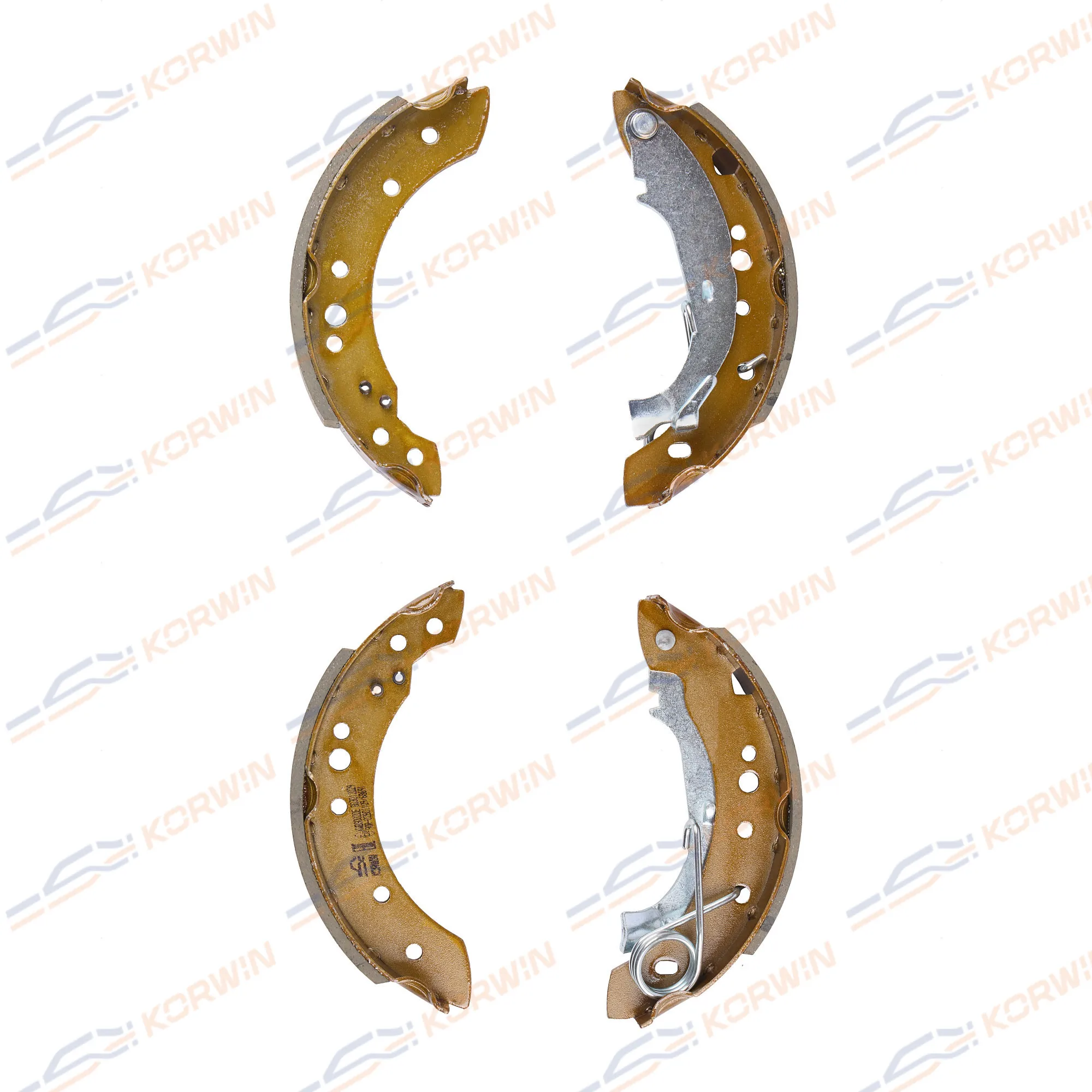 Колодки торм. барабанные зад. ECOLine. Citroen C2 03-/C3 02-/Peugeot 1007 05- KORWIN KWBS0020E