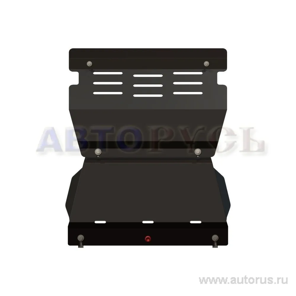 Защита картера двигателя и рулевых тяг MITSUBISHI Pajero III/IV 1999-2014 GDI 2,5TDI/3.2DI-D/3,8 cталь 2,5 мм SHERIFF 14.2234
