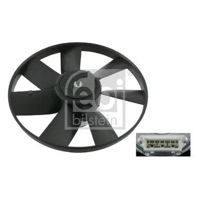 Вентилятор радиатора Volkswagen Golf III, Passat B3/B4 (305 мм, 100/60 Вт) FEBI 06993