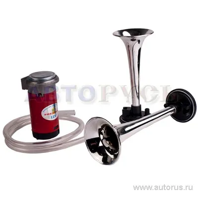 Сигнал звуковой 12V двух рожковый хром Premier HN6012C