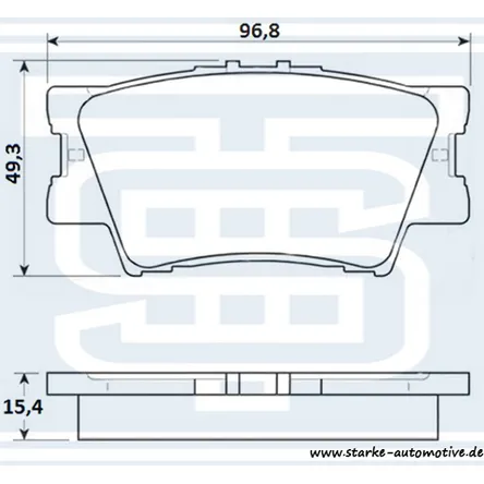 Колодки тормозные зад. TOYOTA RAV4 III-IV задние STARKE 179868