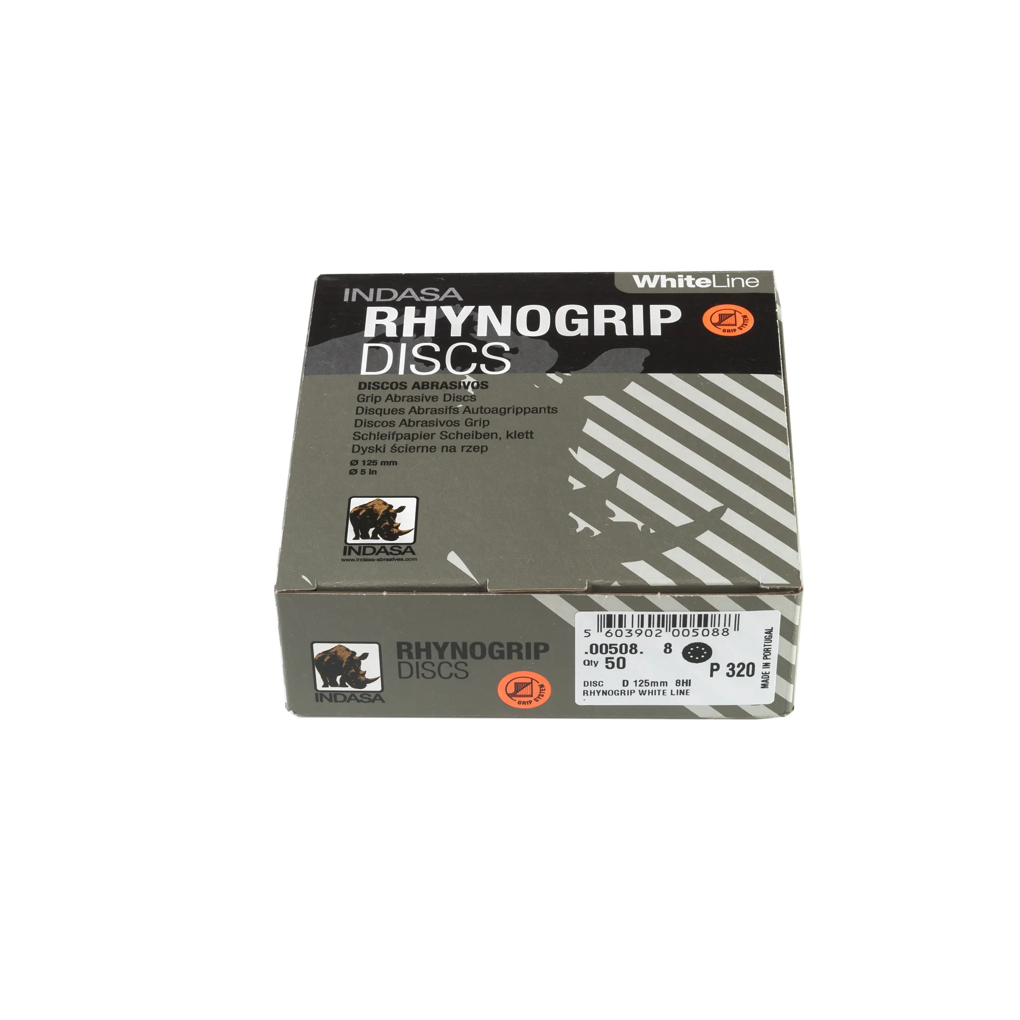 Круг RHYNOGRIP (8H) D125 мм Р320 Indasa 00508
