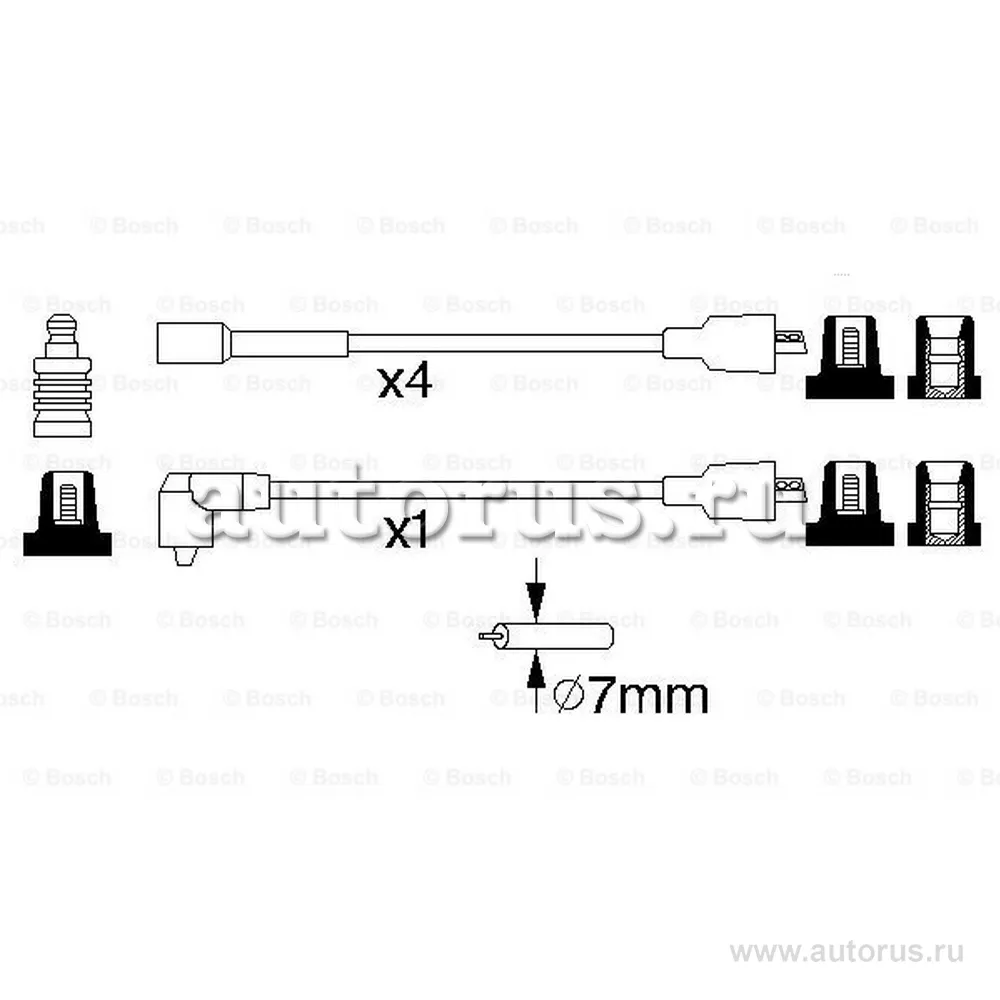 Комп.проводов OPEL OMEGA A,FRONTERA A2.4L 88-98 BOSCH 0 986 356 864