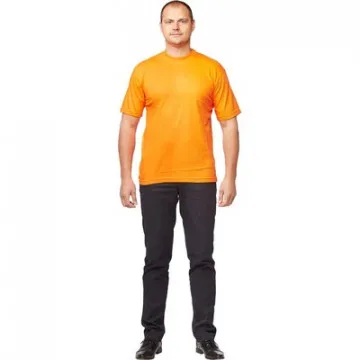 Футболка (160 г.) с кор.рукавом оранж (S) 714371
