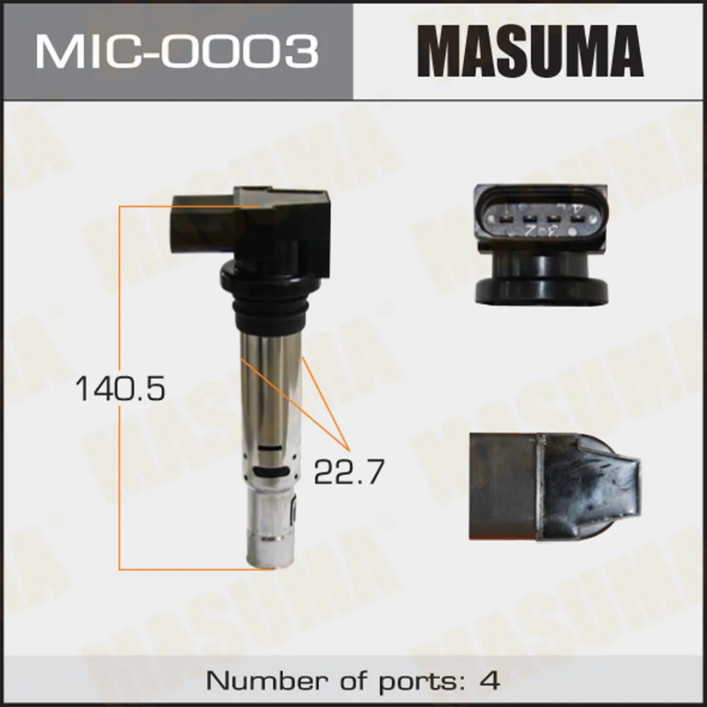 Катушка зажигания AUDI A2 MASUMA MIC0003
