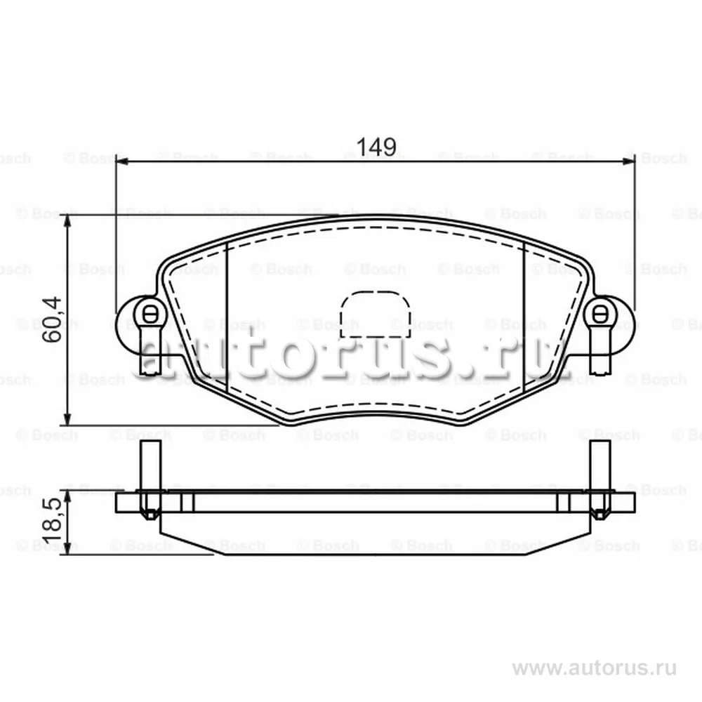 Колодки передние BOSCH 0 986 494 026