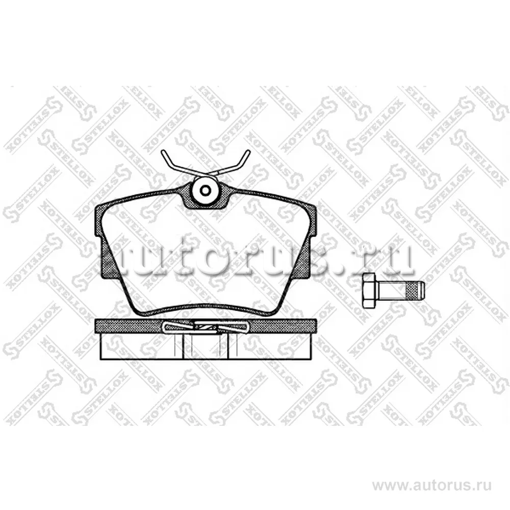Колодки дисковые з. Renault Trafic 80CD STELLOX 602030L_SX