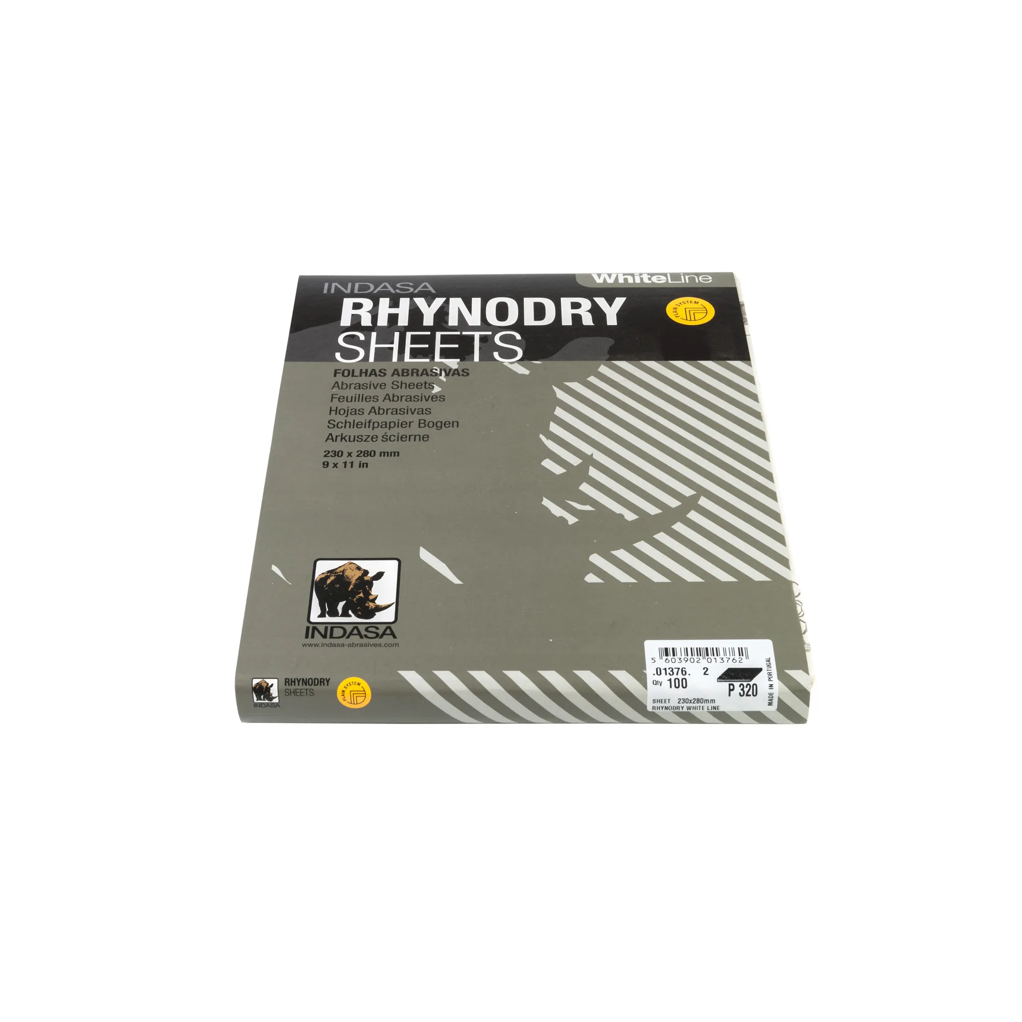 Лист RHYNODRY 230ммx280мм Р320 (1уп.х100шт) Indasa 01376