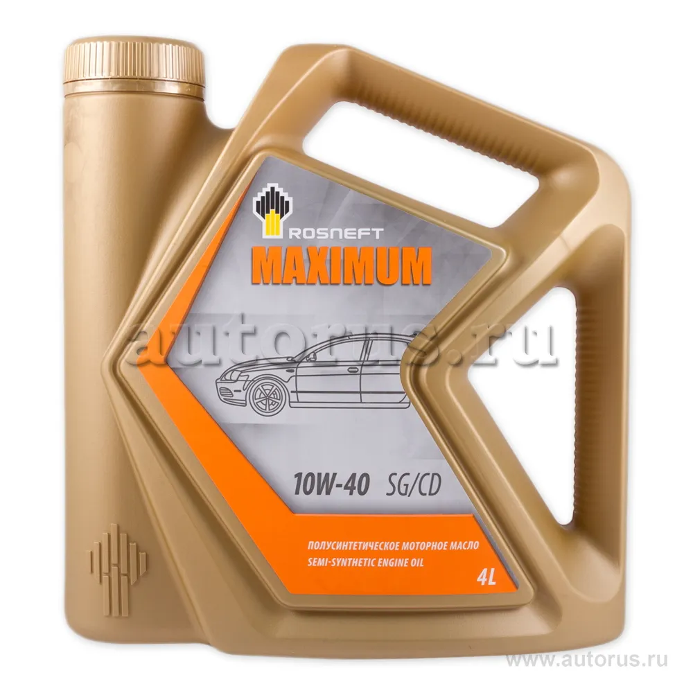 Масло моторное Rosneft Maximum 10W-40 полусинтетическое 4 л 40814342