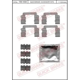 Комплект монтажный тормозных колодок OPEL Insignia 08-, 10-, SAAB 9-5 Saloon 10-, VAUXHALL Insignia QUICK BRAKE 1091830