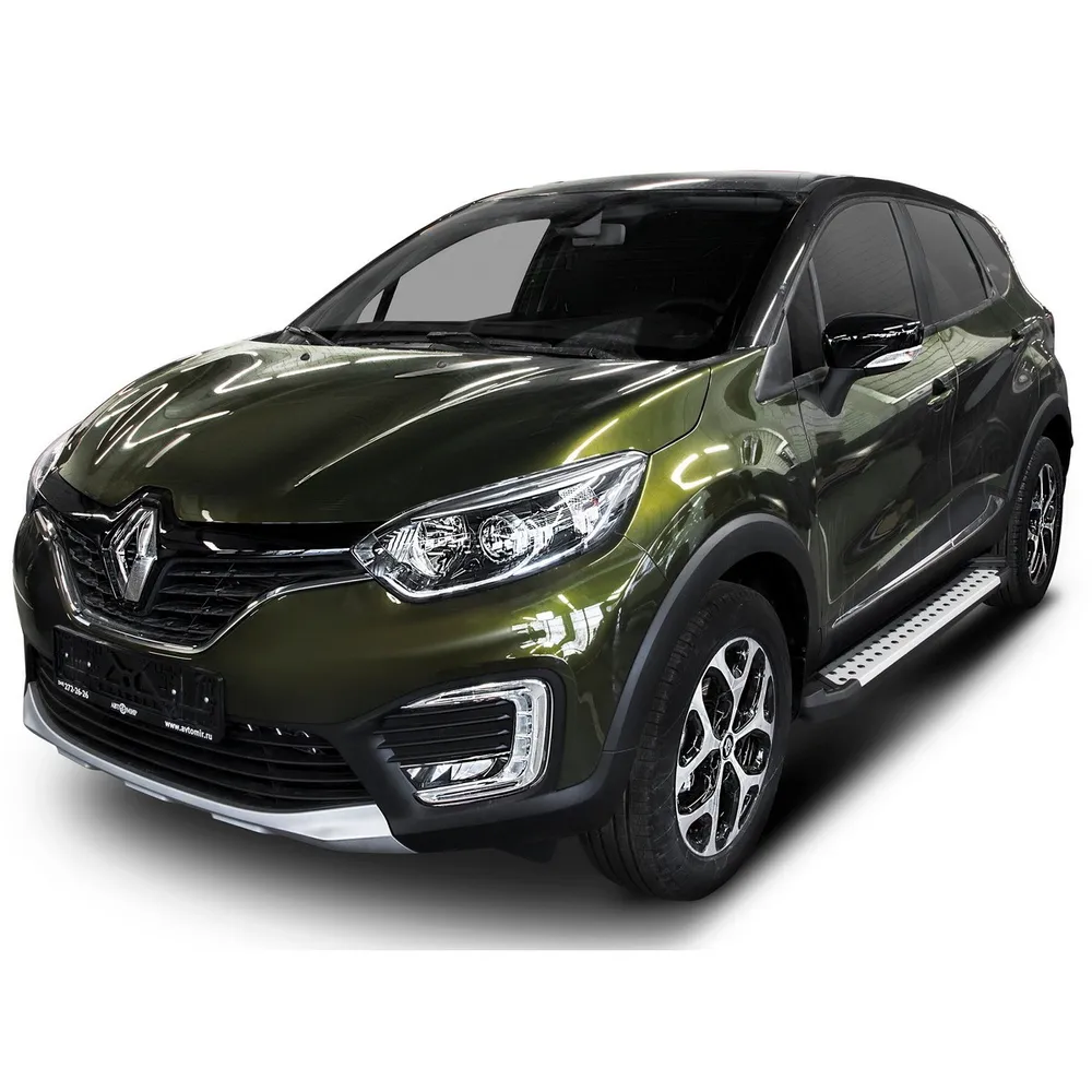 Порог-площадка Bmw-Style D173AL + комплект крепежа, RIVAL, Renault Kaptur 2016-2020 Renault Kaptur 2016-2020 D173AL.4703.1