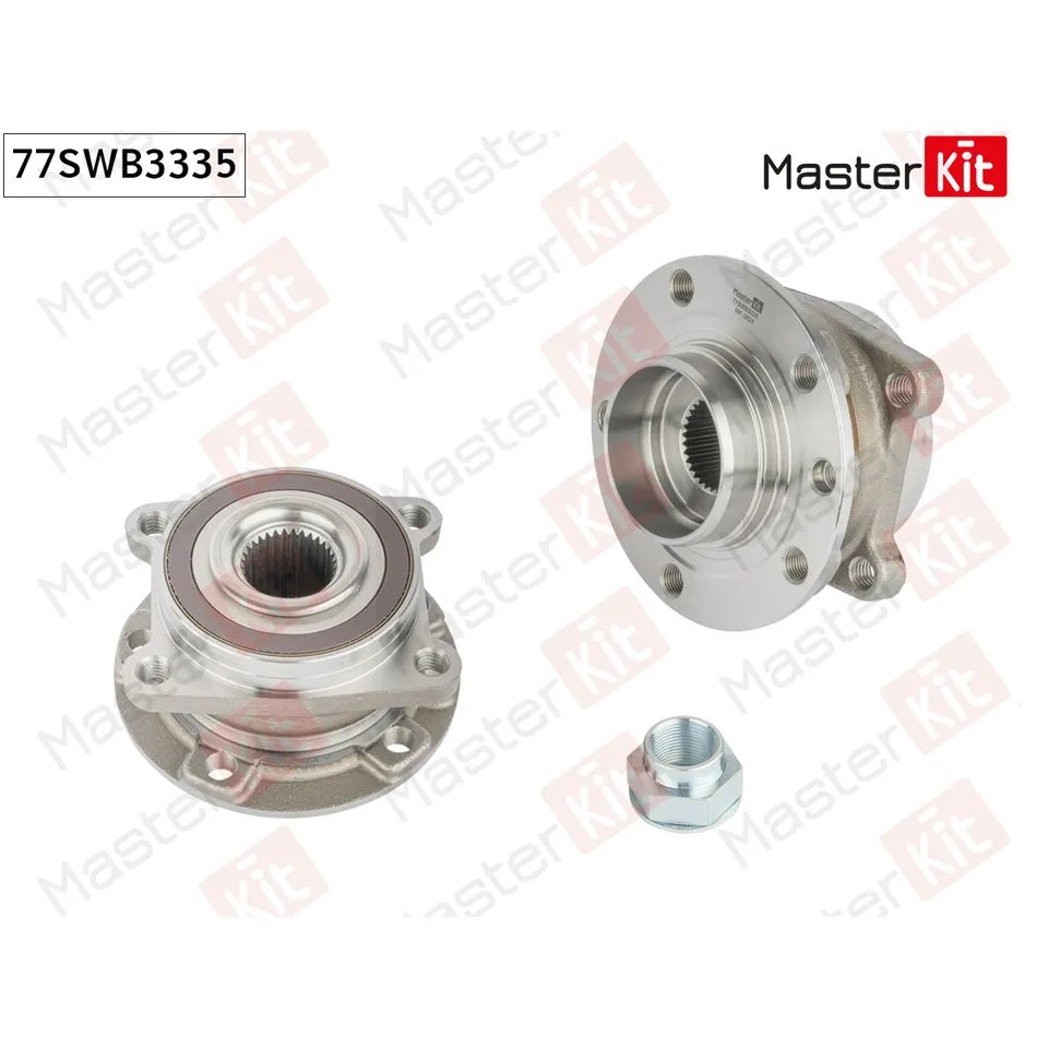 Ступица в сборе с подшипником перед. MASTERKIT 77SWB3335