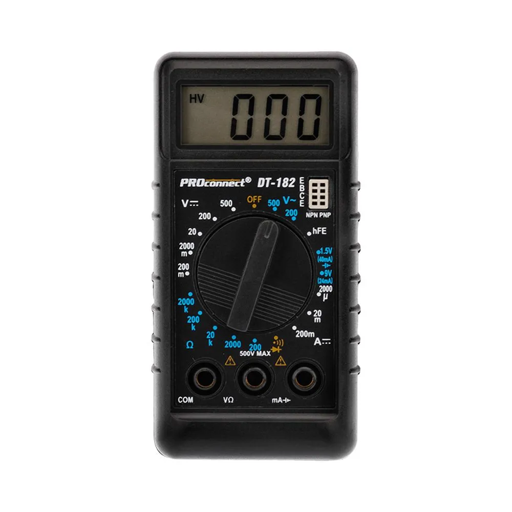 Портативный мультиметр М-182 (DT-182) PROconnect 13-3014