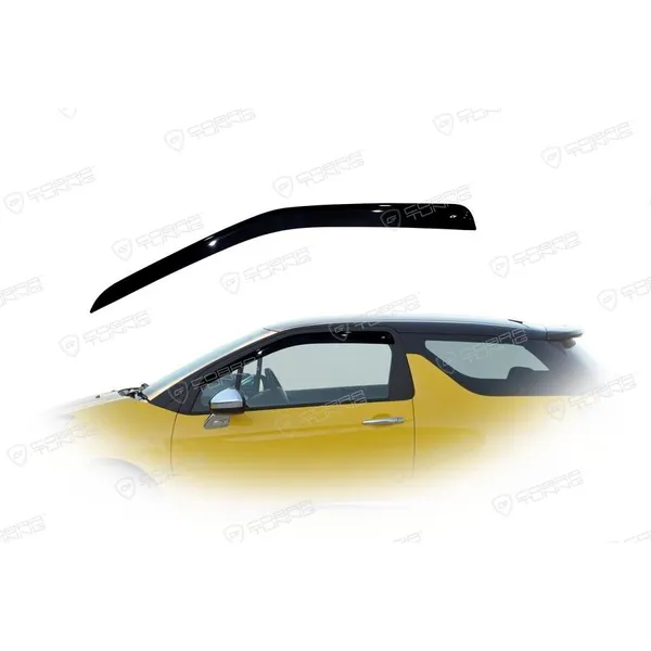 Дефлектора на окна Citroen DS3 Hb 3d 2009 деф.окон Cobra Tuning C41009