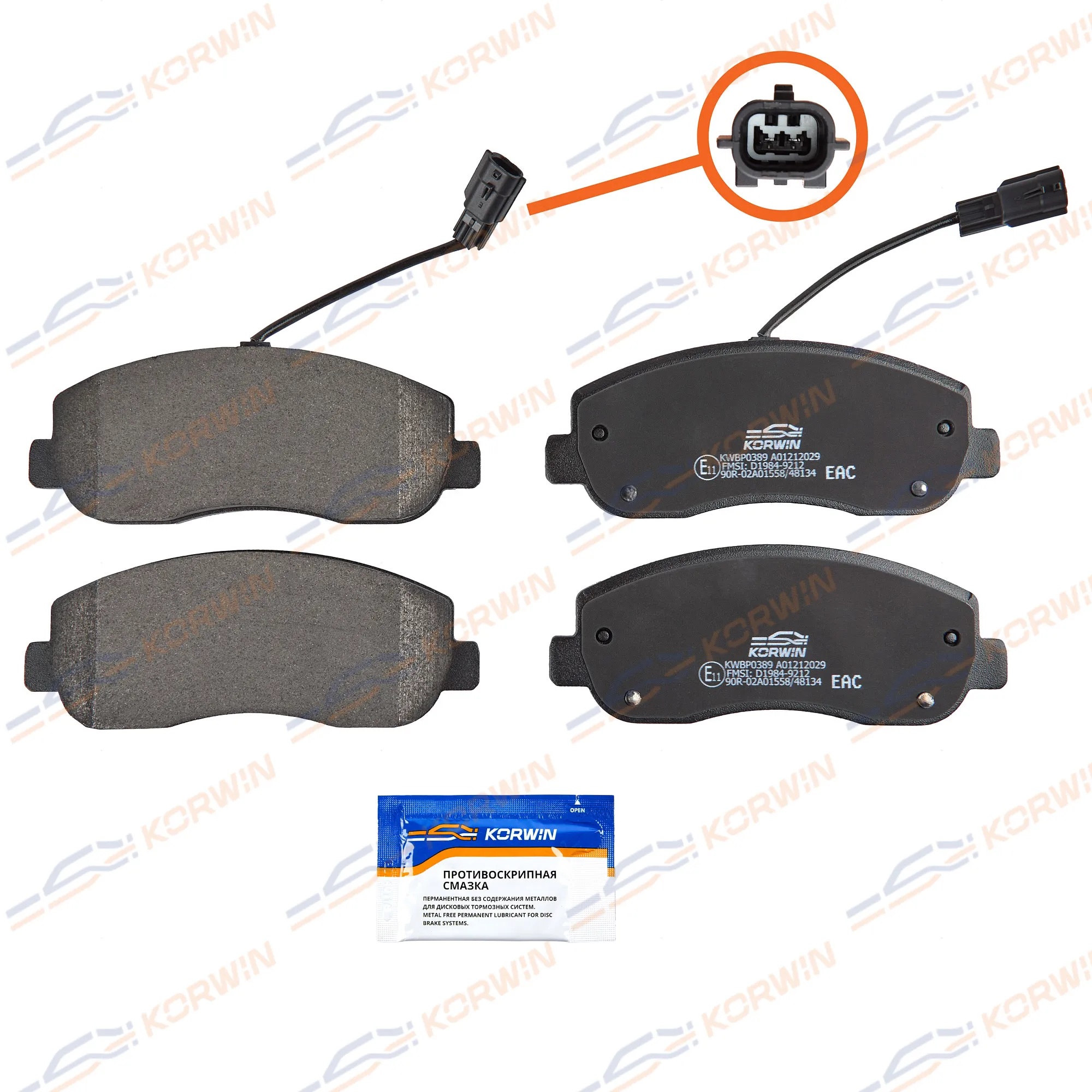 Колодки тормозные перед. Opel Movano B 10-/Renault Master III 10-/Nissan KORWIN KWBP0389